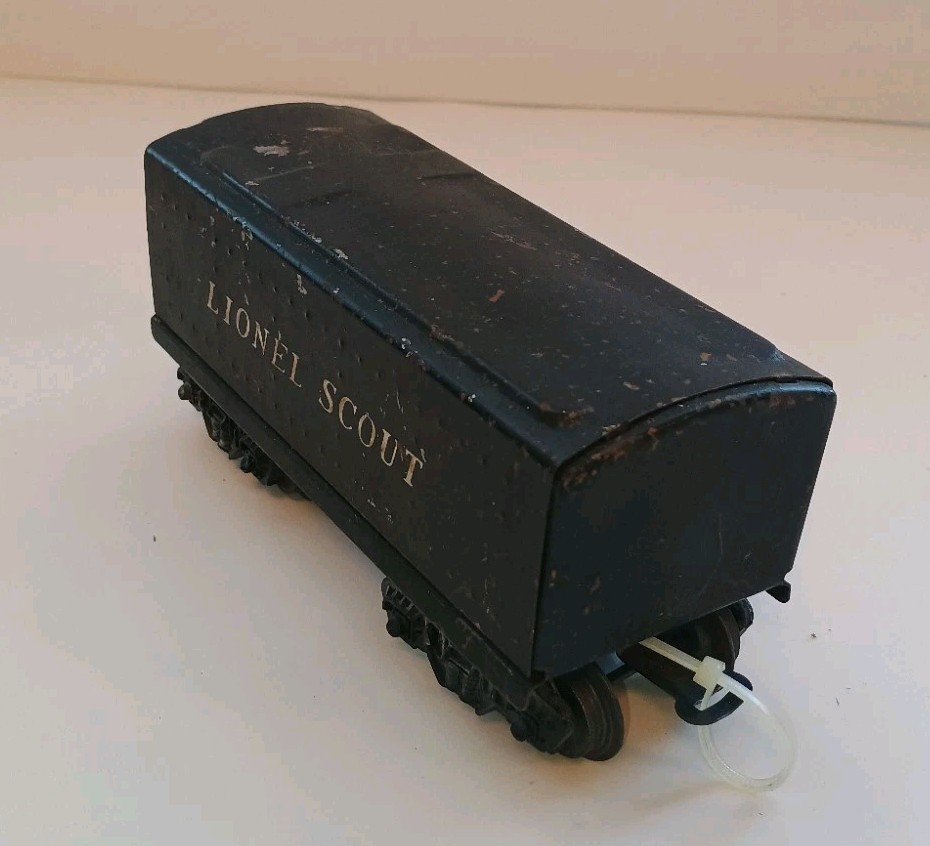 Postwar Lionel O Gauge Lionel Scout Tender Metal Tin Plate Black