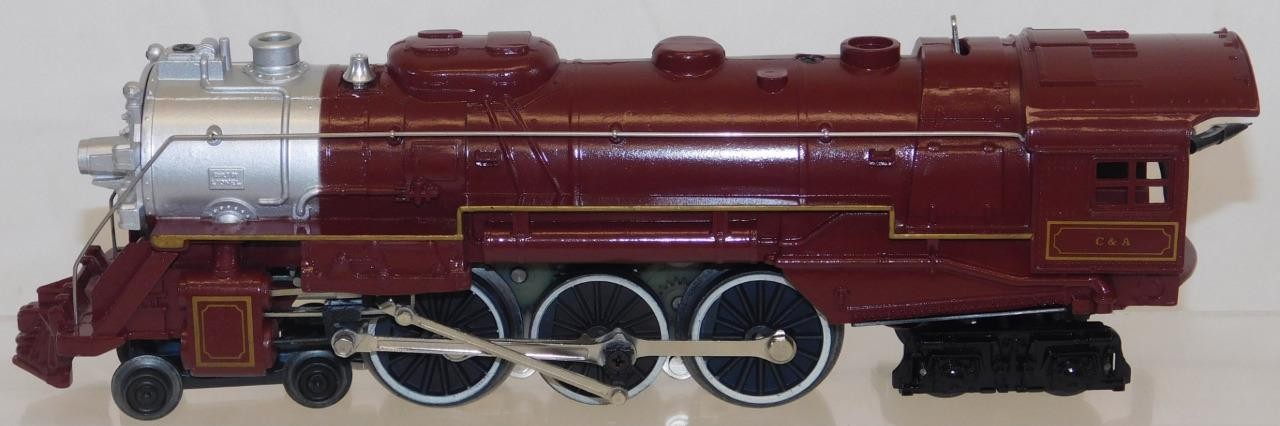Lionel 6-8101 Chicago & Alton Steam Passenger Set 4-8-4 Steam Engine + 6 HW cars