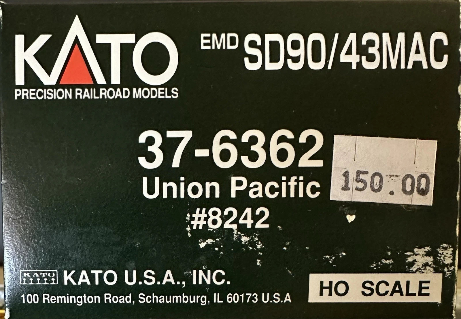 HO KATO 37-6362 Union Pacific #8242 SD 90/43MAC -excellent new condition DCC RDY