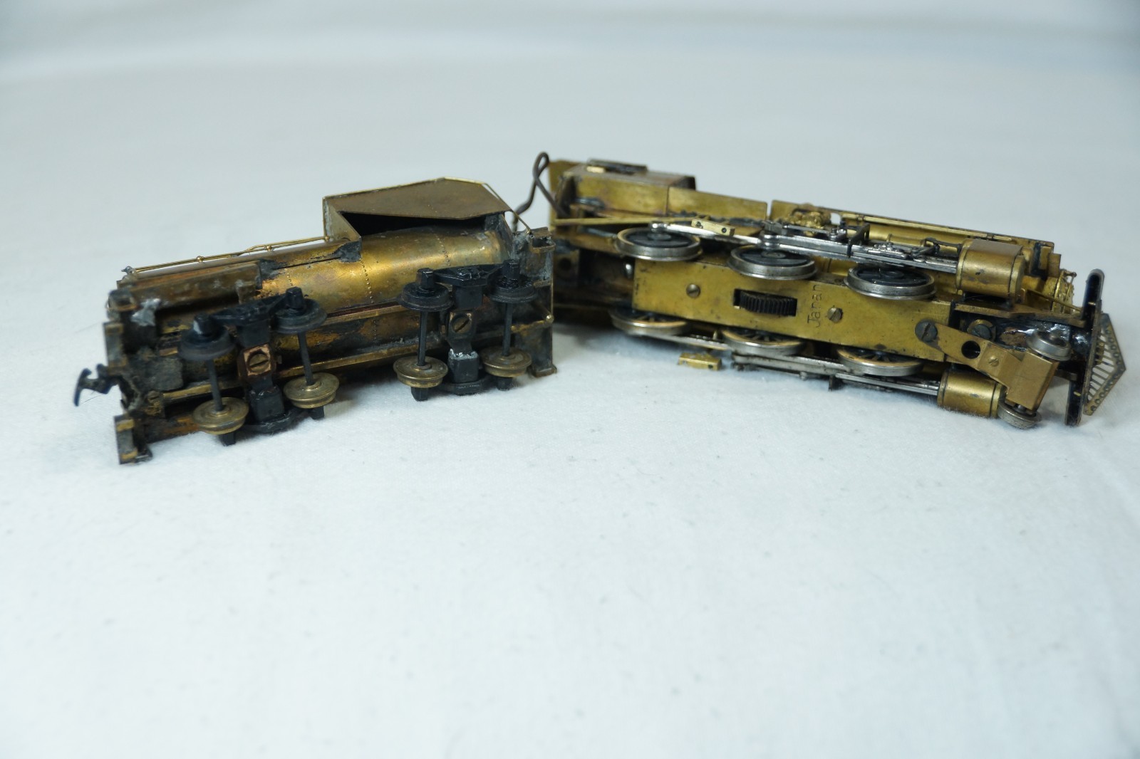 Vintage Westside Model Company HO Brass Steam Locomotive Train & Tender Japan