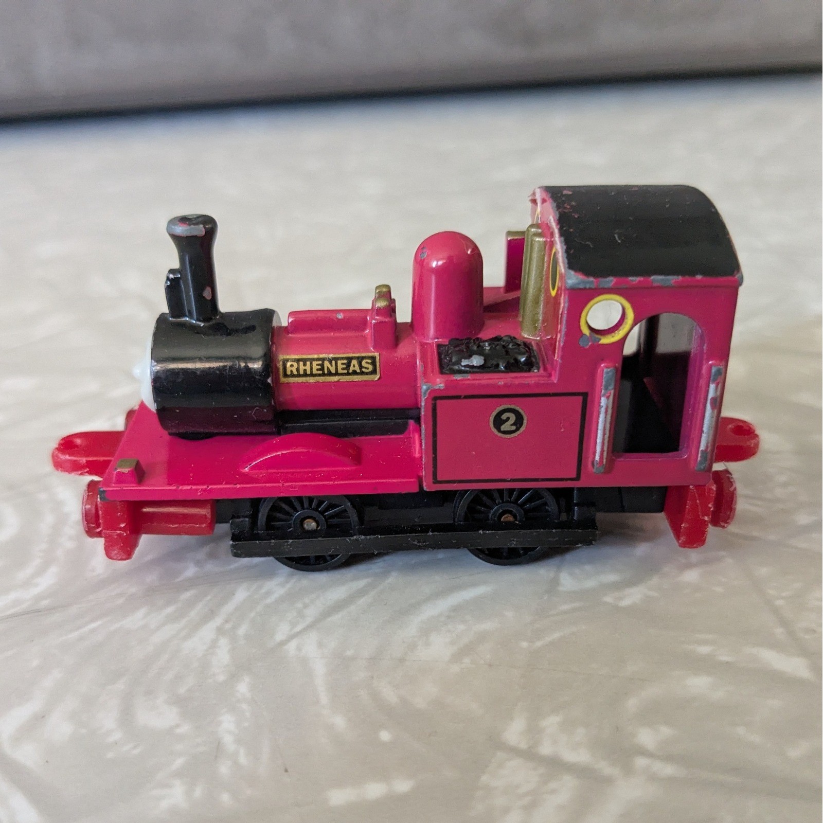 ERTL Thomas & Friends Rheneas Diecast Metal Train Engine Red No 2 Vintage 1996