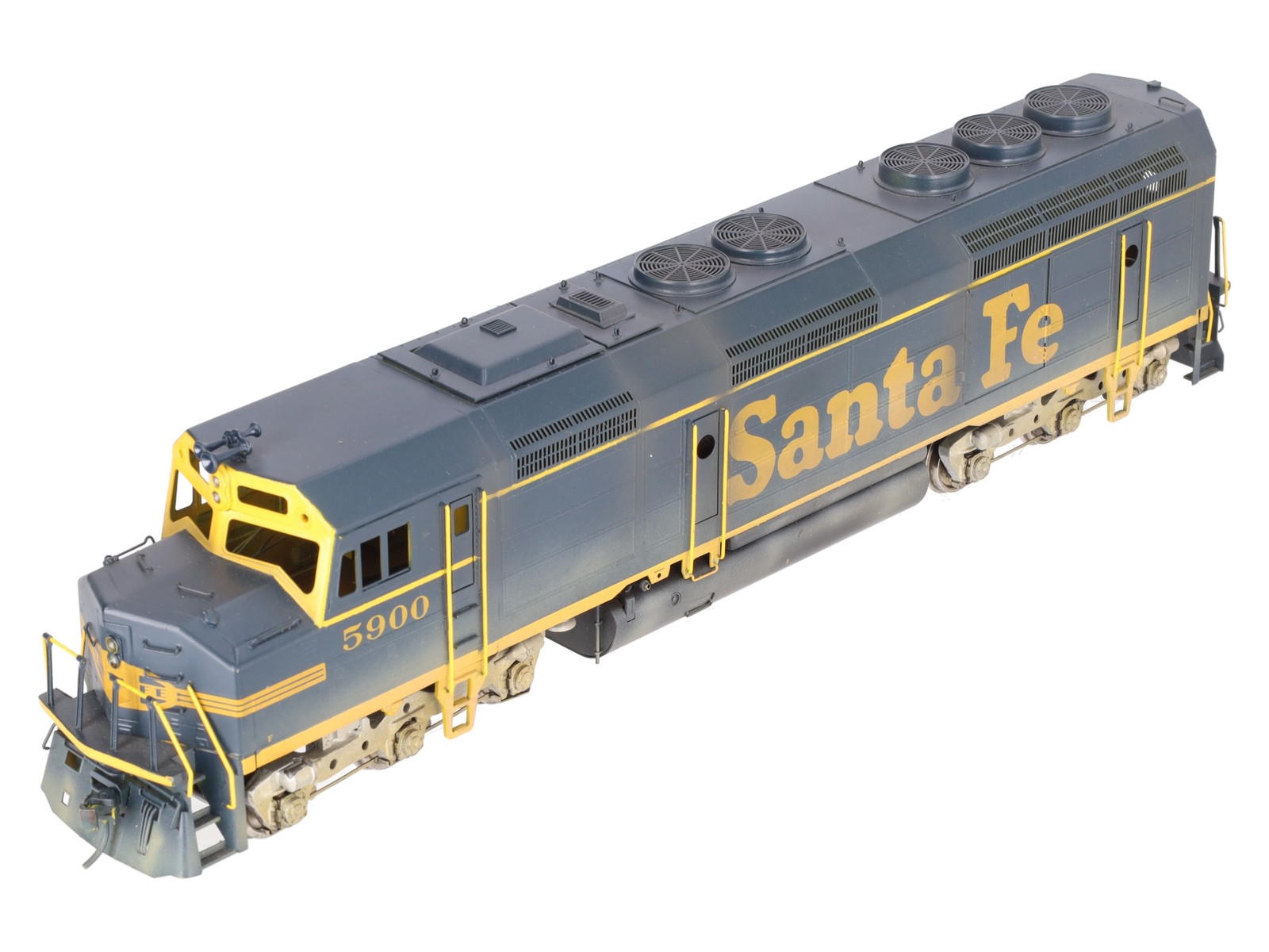 KTM Scale Models O BRASS Santa Fe EMD F-45 Diesel Locomotive -2 Rail/Painted EX