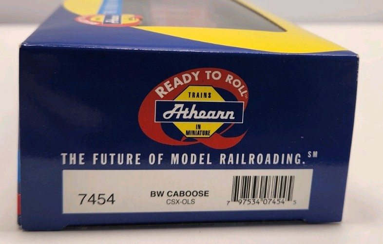 ATHEARN HO 7454 CSX-OLS BAY WINDOW CABOOSE 999628 MINT B53