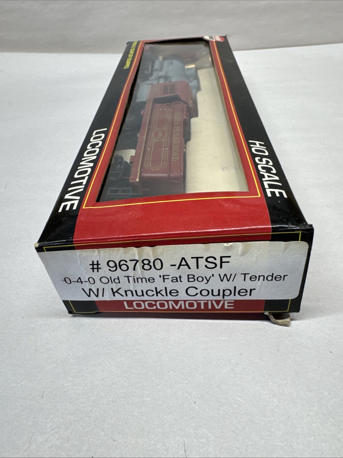 Model Power # 96780 Santa Fe 0-4-0 Fat Boy Steam Locomotive W/ Knuckle Coupler