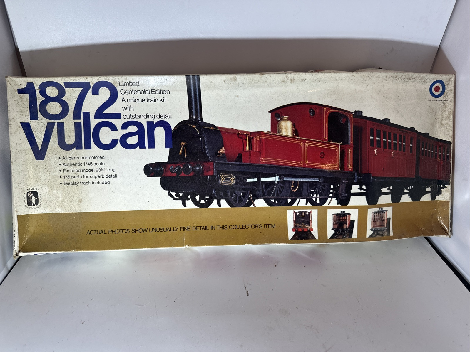 Entex 1872 Vulcan Locomotive Limited Centennial Edition Vintage Train Model 8220