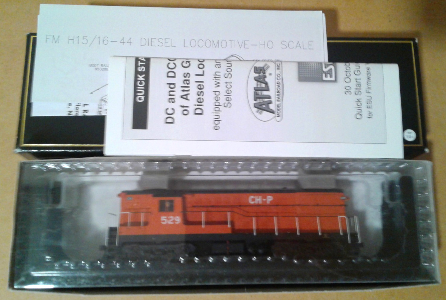 HO SCALE ATLAS FAIRBANKS-MORSE FM H16 FERROCARILL CHP #529 DCC & SOUND 10001639