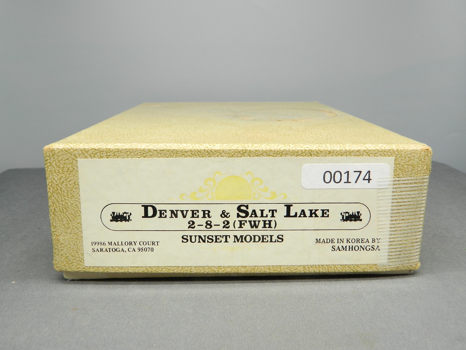HO 1/87 BRASS Samhongsa DENVER & SALT LAKE 2-8-2 STEAM LOCO & TENDER Repainted