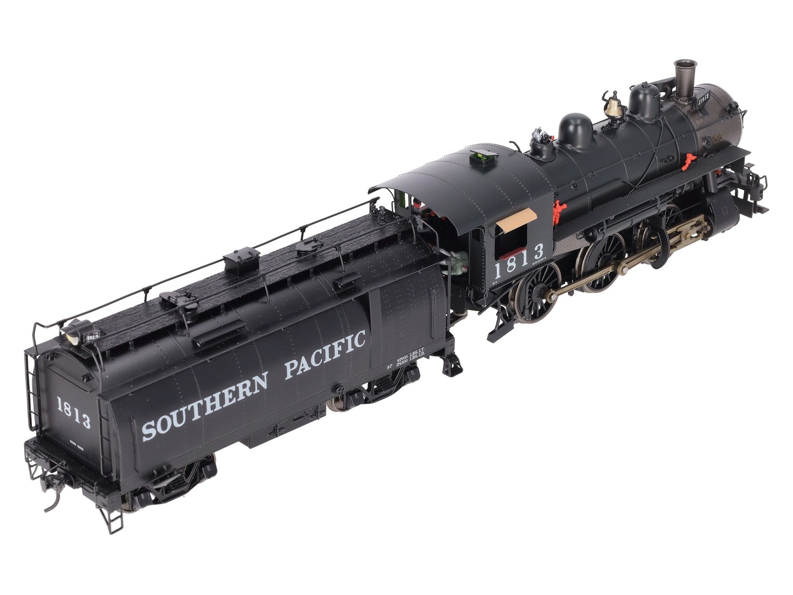 Sunset Models O Brass SP Mogul M-9 2-6-0 Steam Loco & Whaleback Tender #1813- 2R