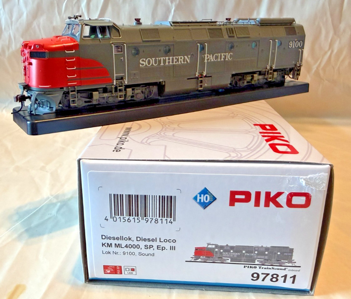 Piko HO Southern Pacific KM ML4000 #9100 Diesel Locomotive DCC & Sound