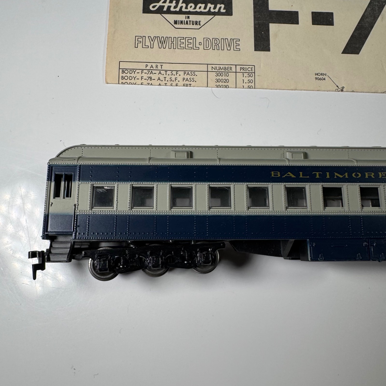 Athearn Trains In Miniature Baltimore & Ohio Toy Train Model Vintage Blue Box