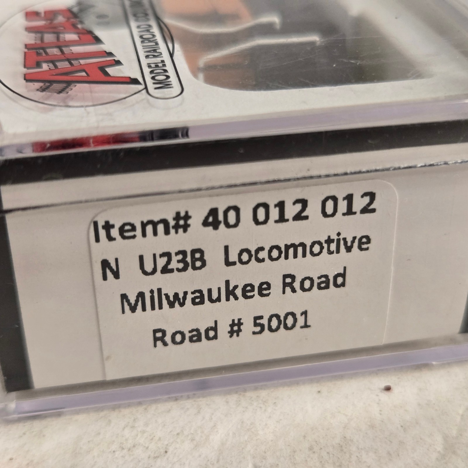 Atlas 40 012 012 N Scale Milwaukee Road GE U23B. Runs.