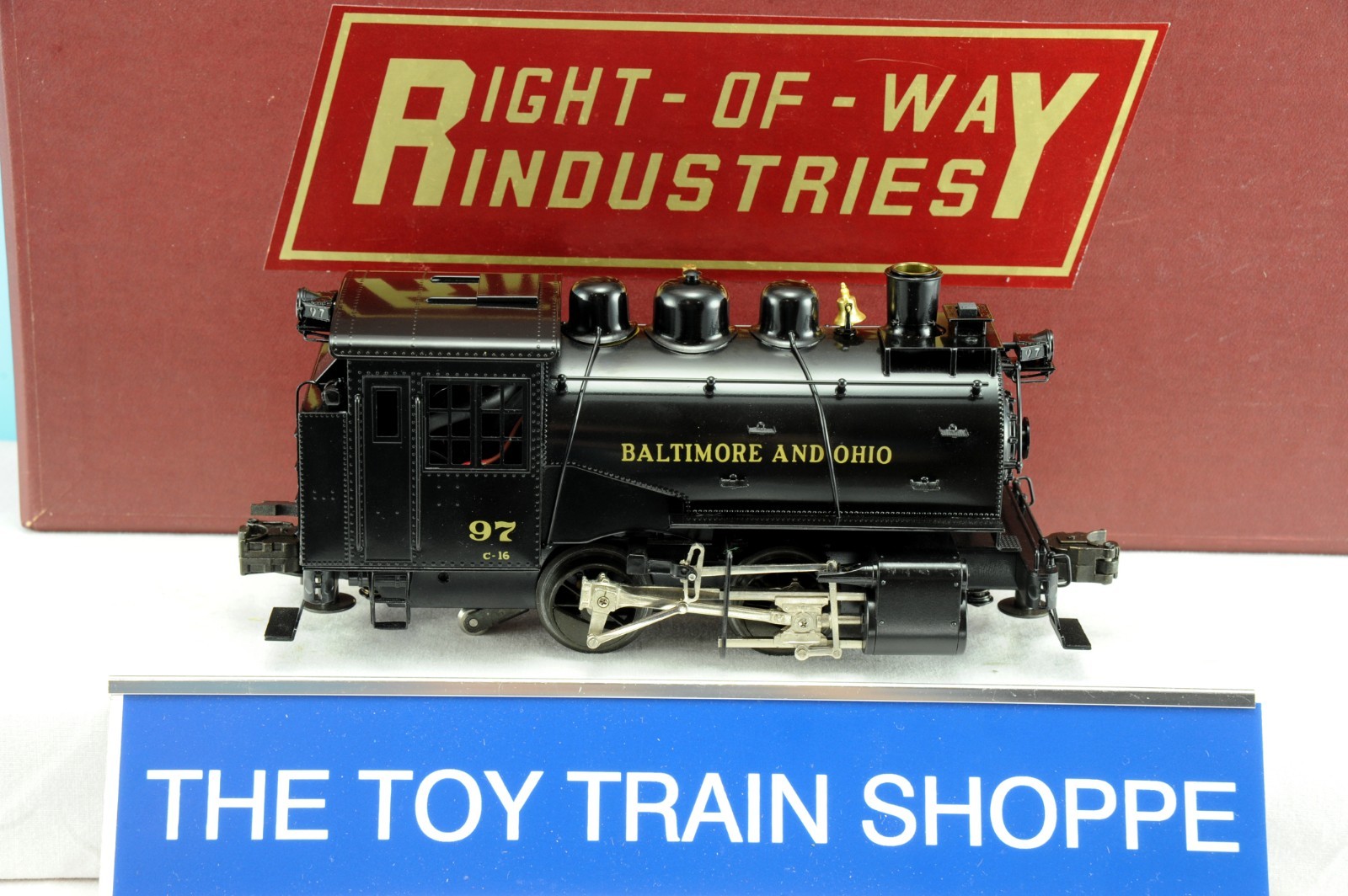 RIGHT-OF-WAY B&O BALTIMORE & OHIO 0-4-0 BRASS DOCKSIDE SWITCHER ENGINE-LNIB.