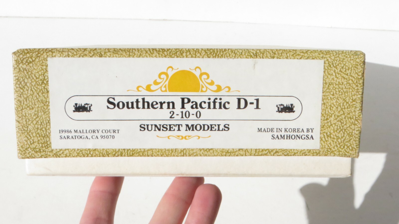 HO SCALE BRASS SUNSET MODELS SOUTHERN PACIFIC D-1 2-10-0
