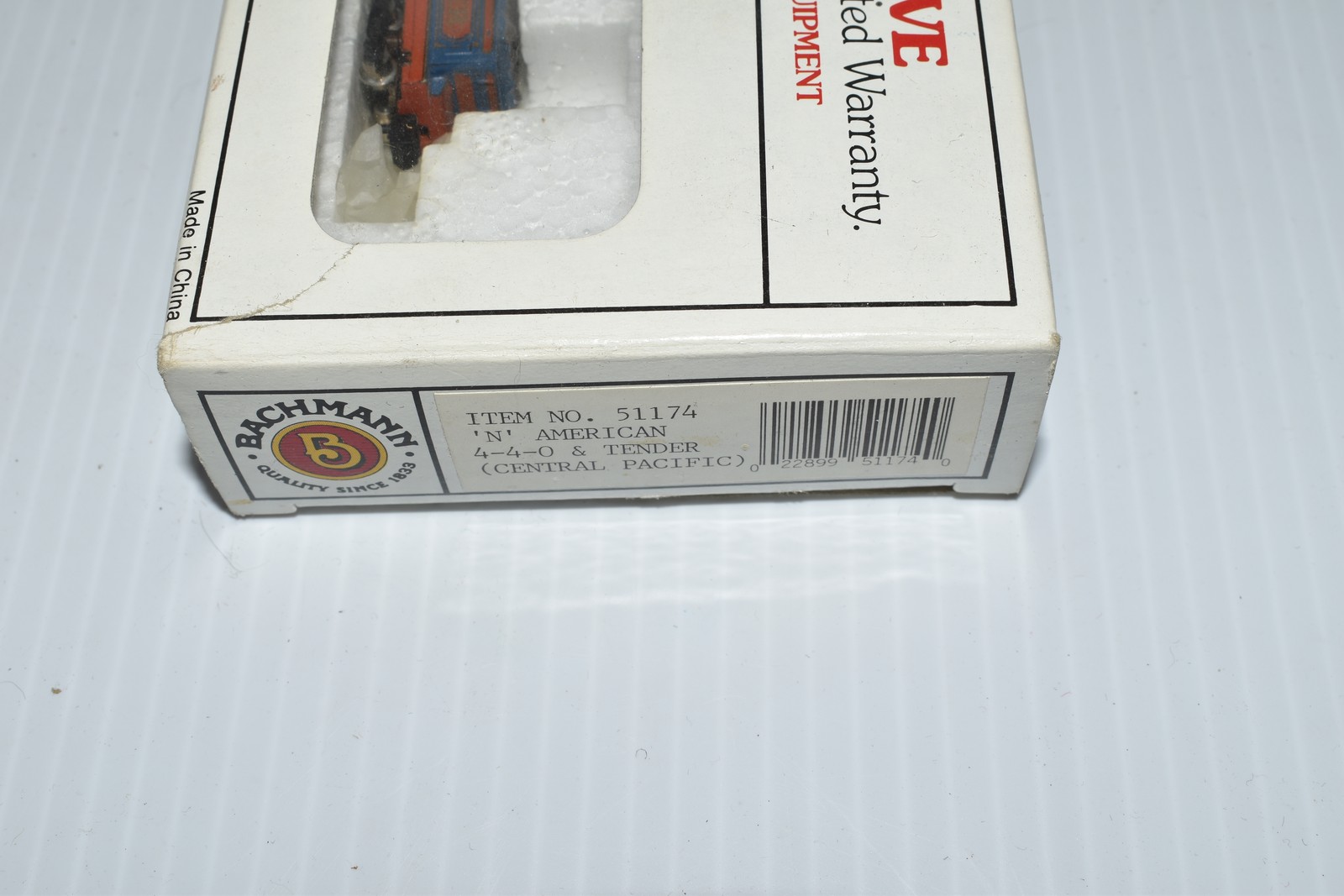 Bachmann N Scale 51174 “N” Steam Locomotive & Tender 4-4-0 CP Jupiter(ETF15)