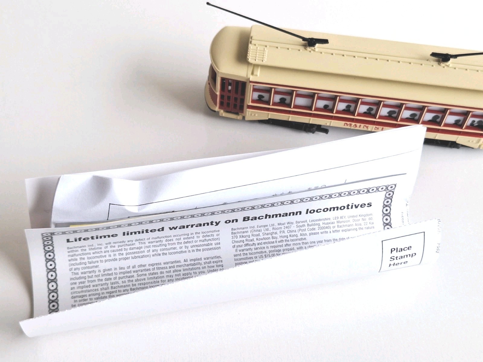 Bachmann 61047 Brill Trolley. New Old Stock. Mint Cond. 2 Rail DC.Boxed.HO Scale