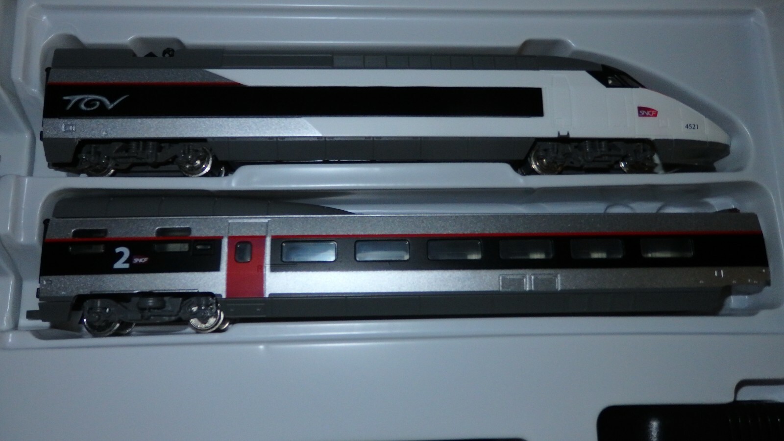 Mehano HO 1:87 TGV Tricourant Of The SNCF Pack Of 4 Items