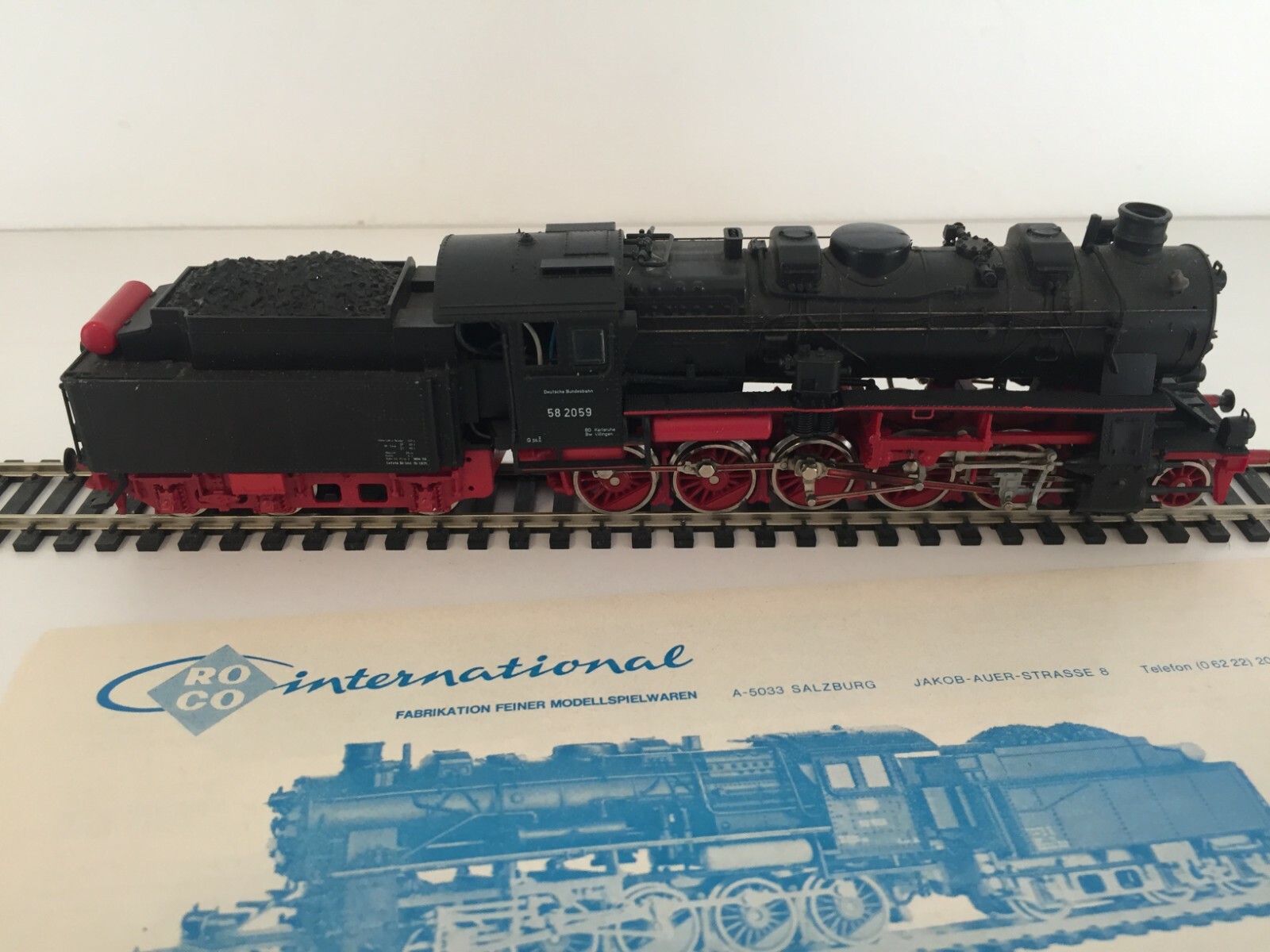 Roco HO Scale 4112 Prussian G12, DB Br58 (58 2059) 2-10-0 in Epoch iii Livery