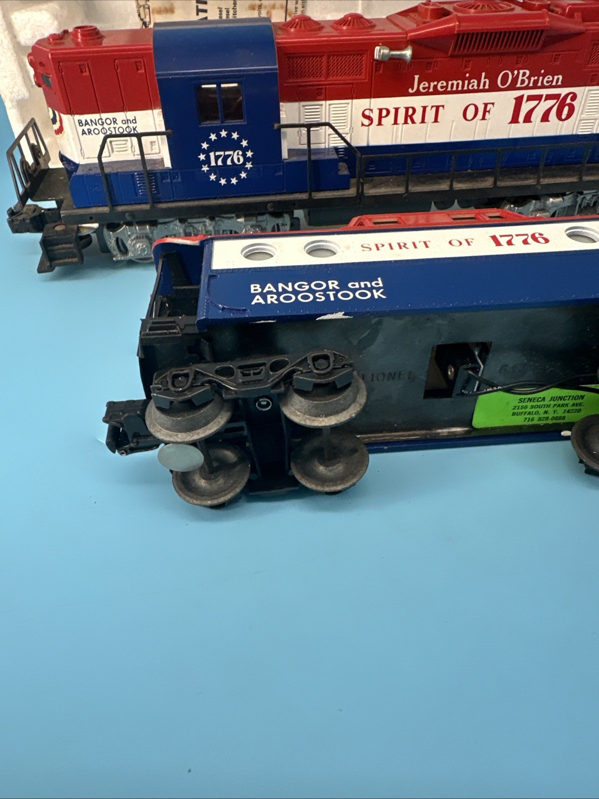 Vtg Lionel 6-8665 GP-9 Bangor Aroostook Diesel Locomotive Caboose No Box