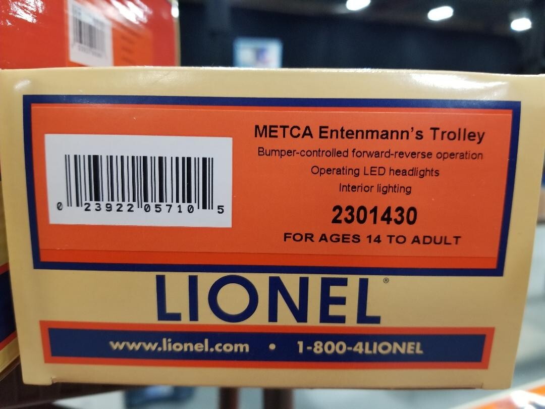 METCA Exclusive Lionel Entenmanns Trolley Mint NIB