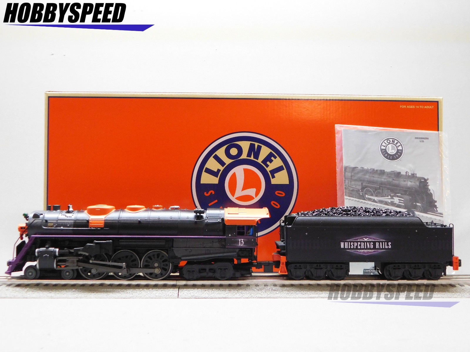 LIONEL WHISPERING RAILS HALLOWEEN LIONCHIEF + J3A HUDSON #13 O GAUGE 2532040 NEW