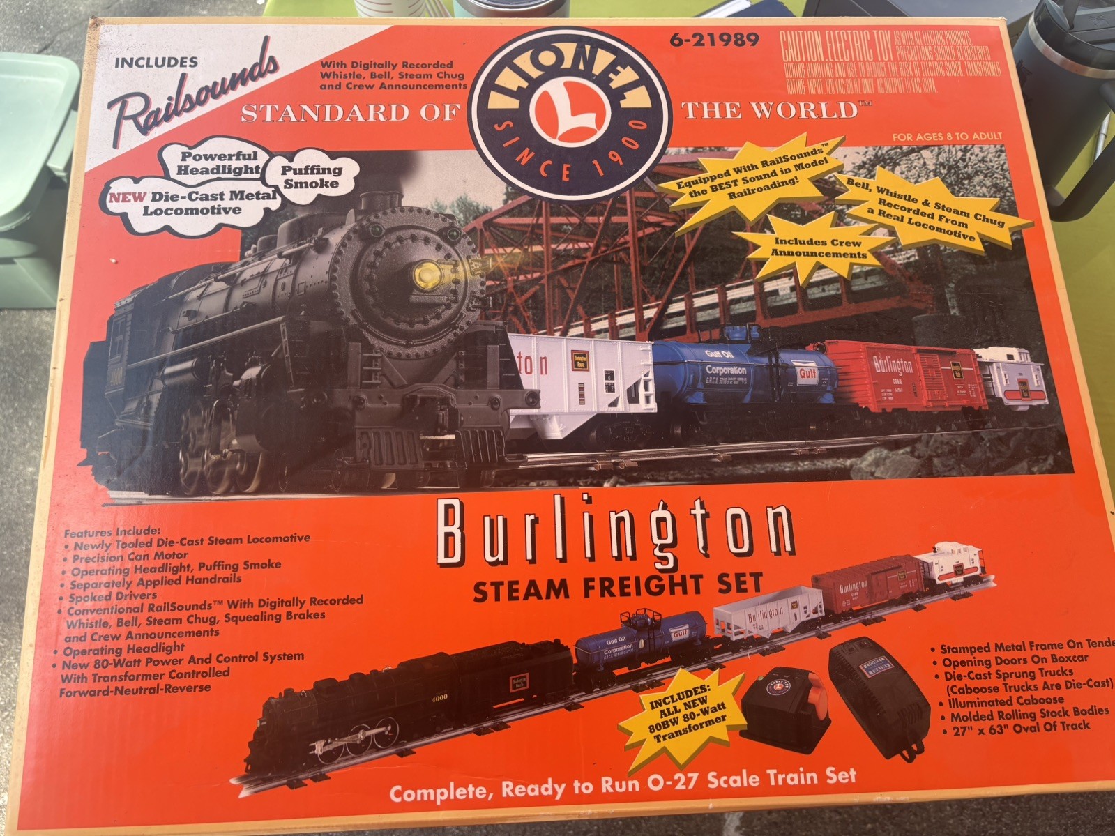 LIONEL O27 Scale Steam Freight Train Set In Box Missing Track And Transformer