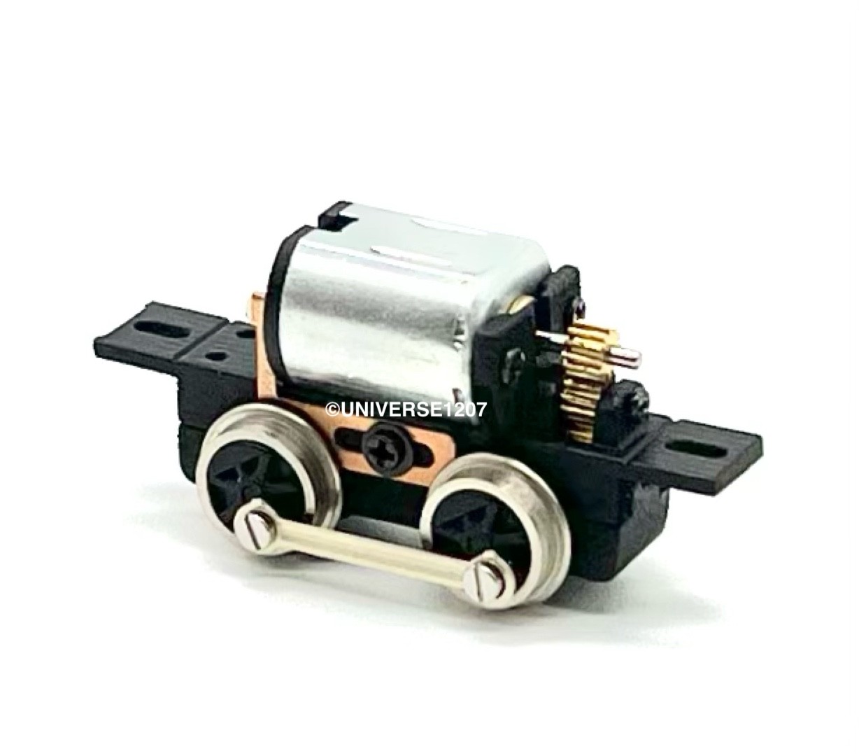 N/HOn30/HOe/009 Gauge 0-4-0 Rod-Driven Locomotive Power Drive Chassis 14mm/7mm