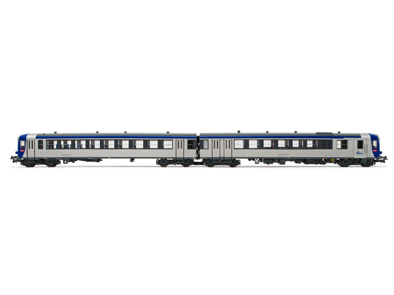 Jouef Loisirs HJ2612 X 4300 Motor + Trailer SNCF Gray/Blue