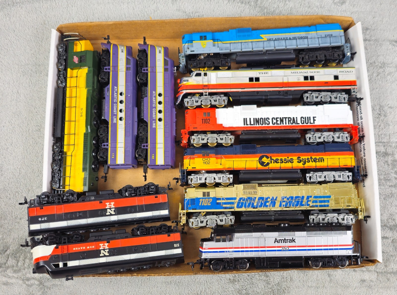 Lot Of Vintage Ho Scale Diesel Locomotives Untested