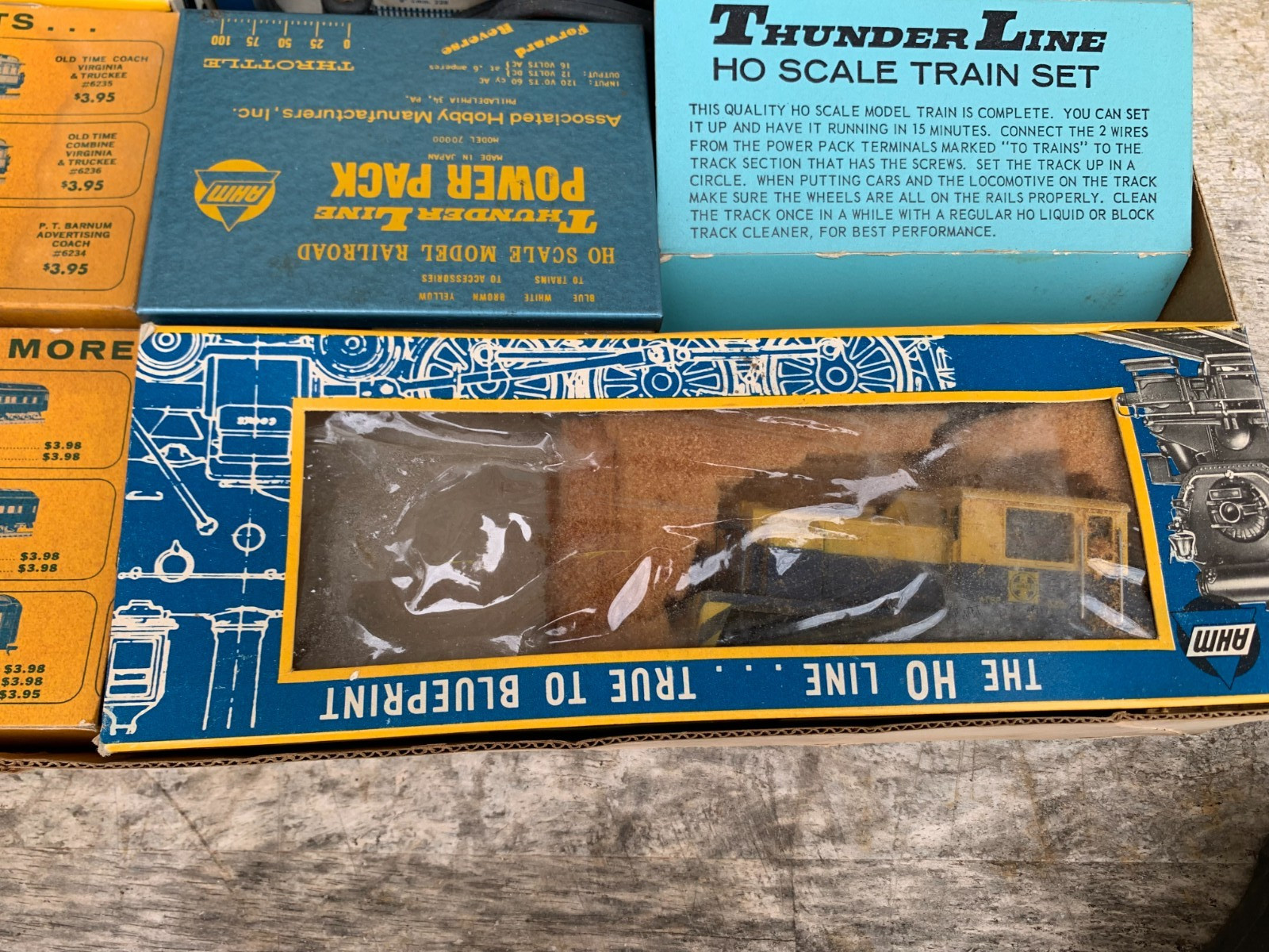 AHM The HO Scale Thunder Line True To Blueprint Train Set W/Box