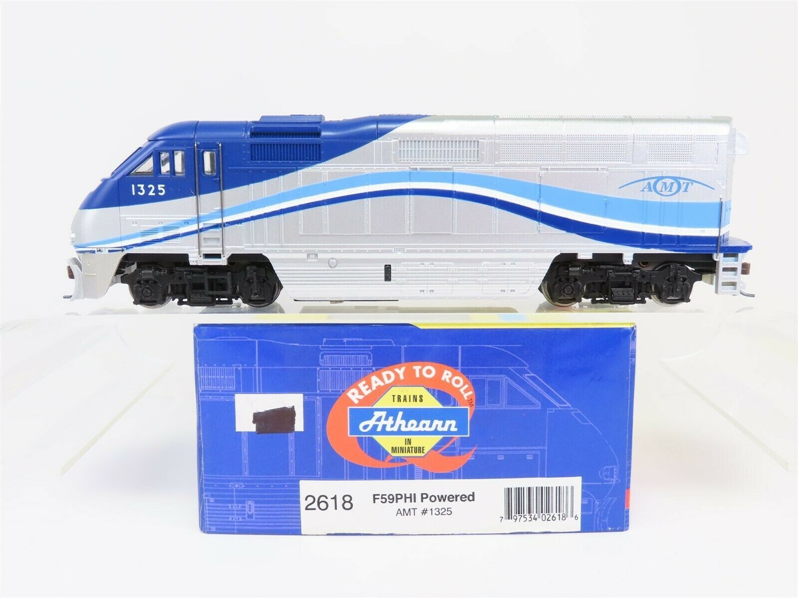 Athearn HO Scale 2618 AMT (Metropolitan Transportation Agency Montreal) F-59PHI.