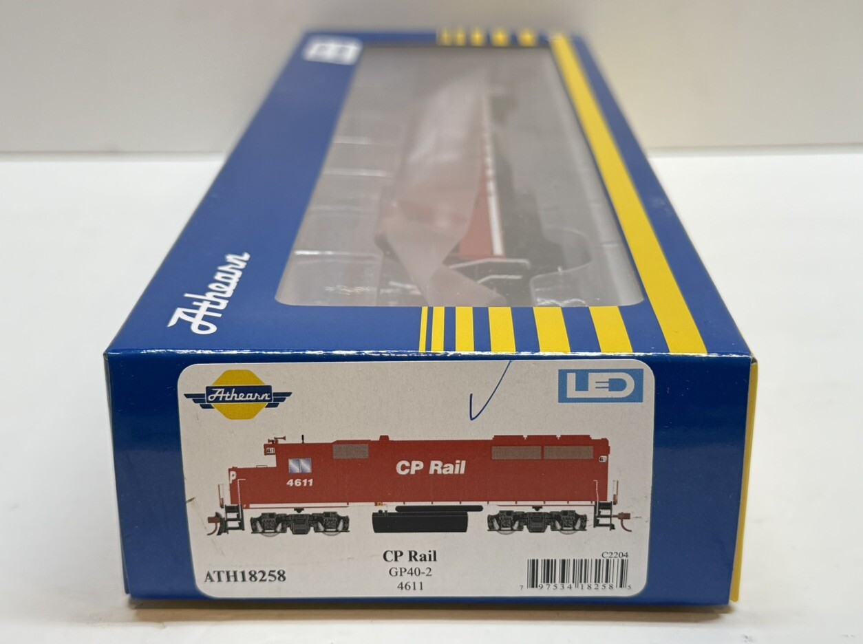 Ho Scale Athearn EMD GP40-2 Canadian Pacific CPKC #4611 W/Ditch Lights ATH18258