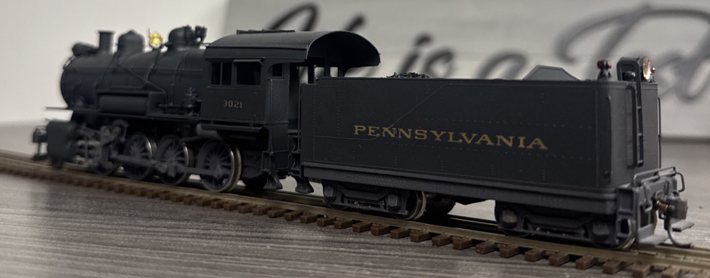 Lambert Associates HO Brass #900 Consolidation PRR 2-8-0 H-6SB #3021 – Tested!