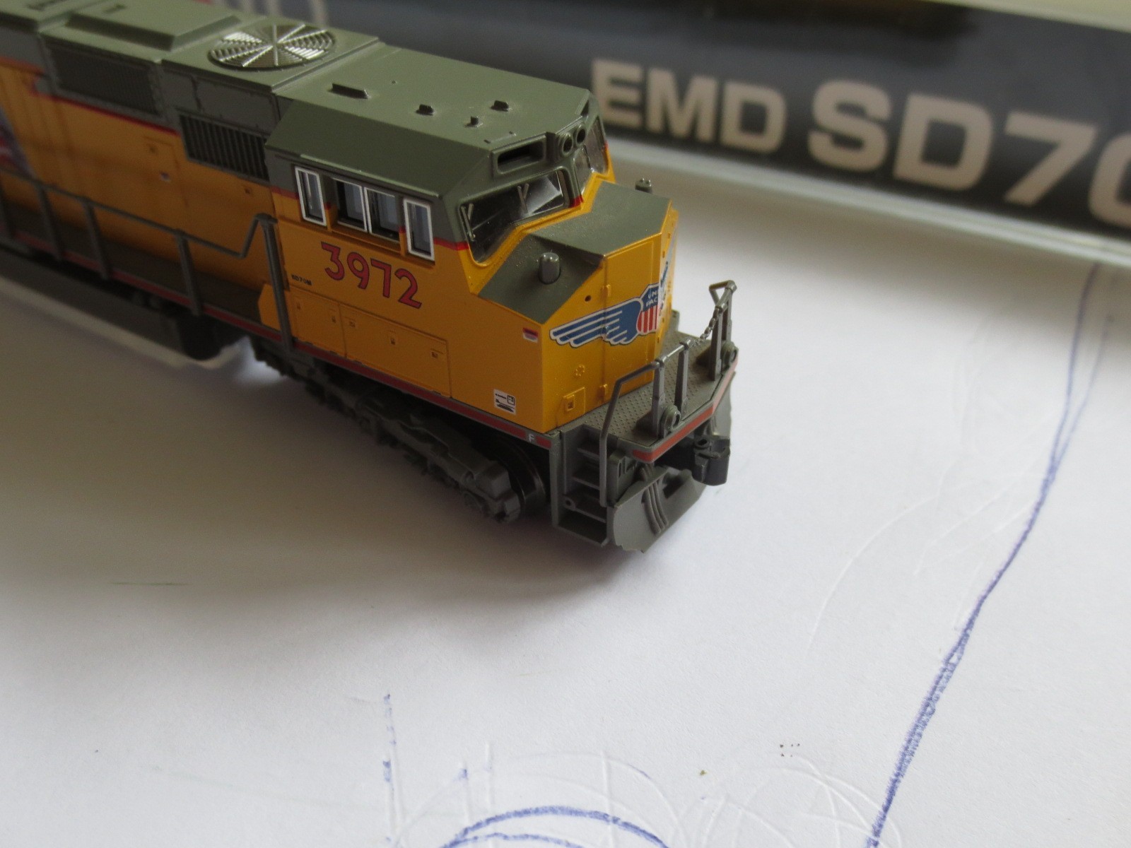 Kato N Scale SD70M Diesel Loco Union pacific 3972 W/DCC
