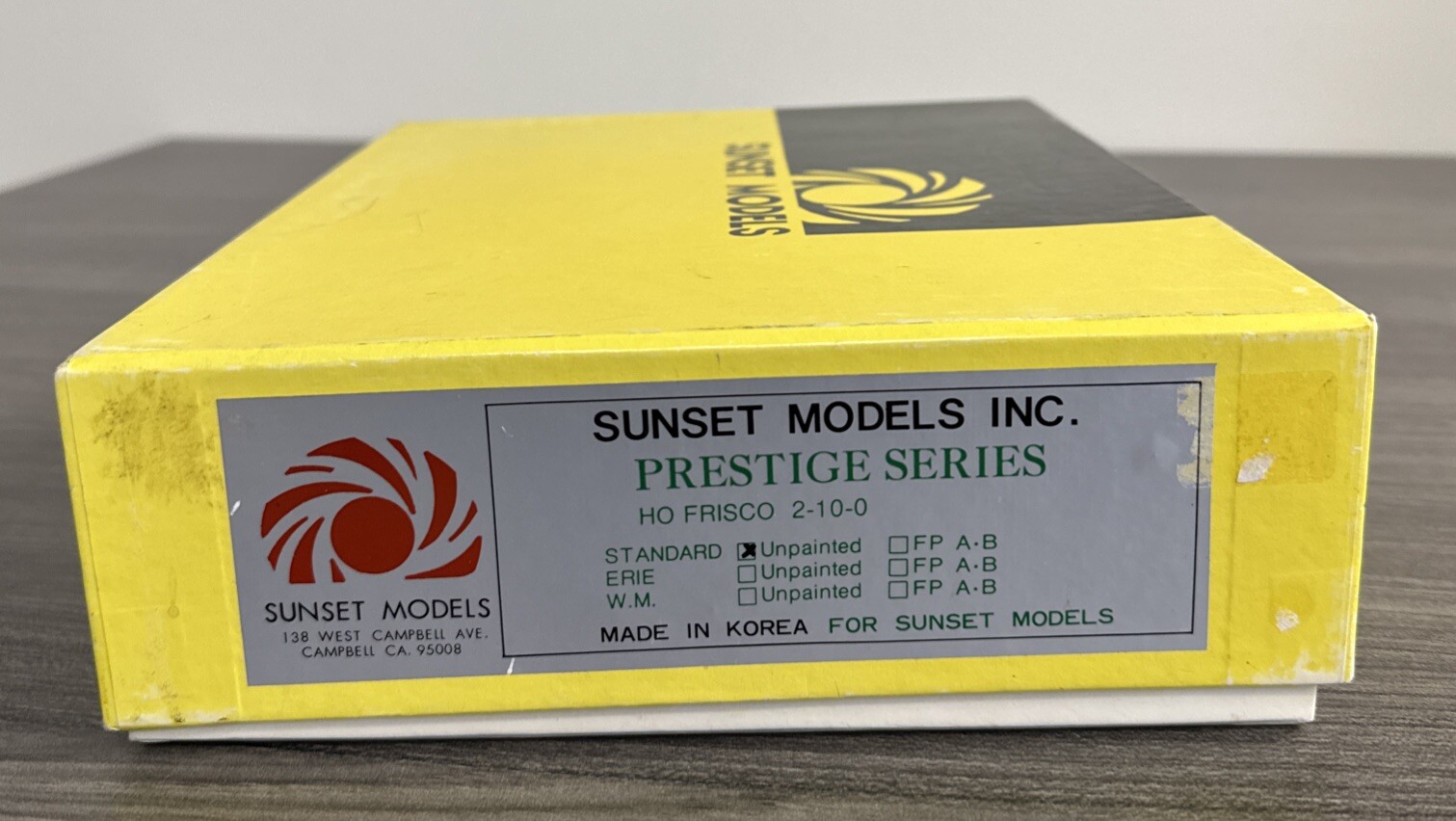 Sunset Models Inc. Prestige Series HO Brass #HO119P Frisco 2-10-0 Painted/Wthrd