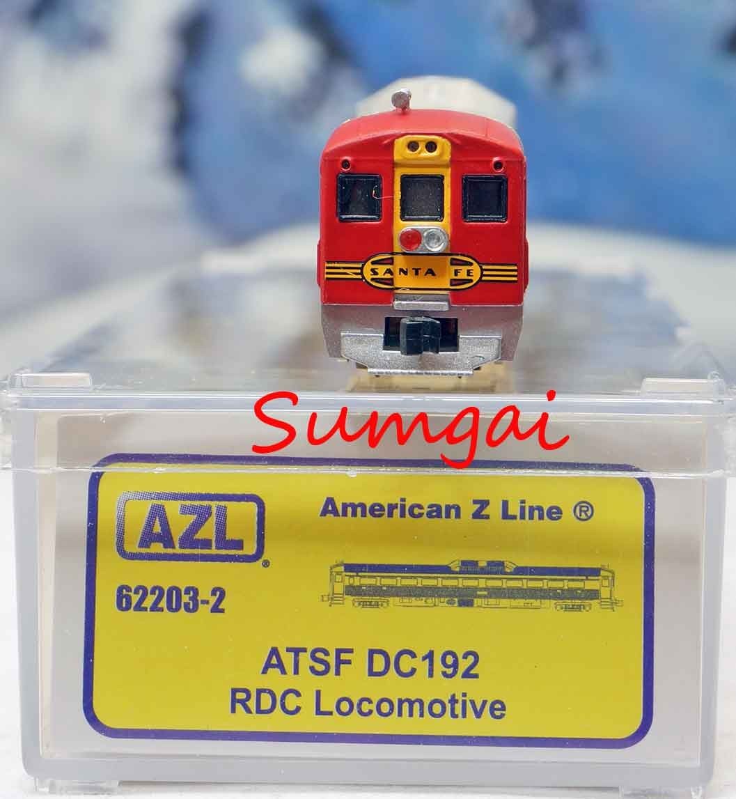 AZL 62203-2 SANTA FE BUDD RAIL DIESEL CAR DC192 Z Scale Z Gauge American Z Line