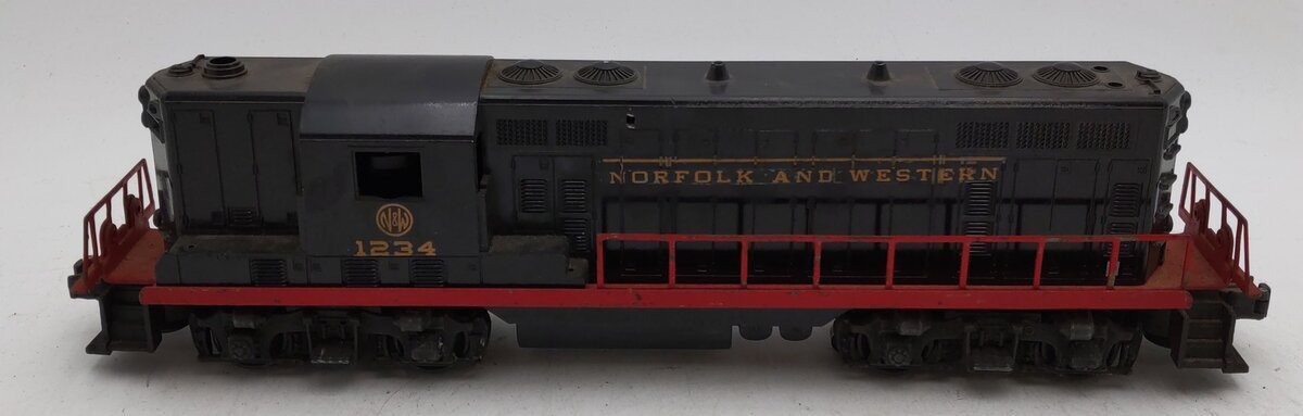 Lionel O Gauge Vintage Norfolk and Western GP7 Diesel Locomotive – Custom