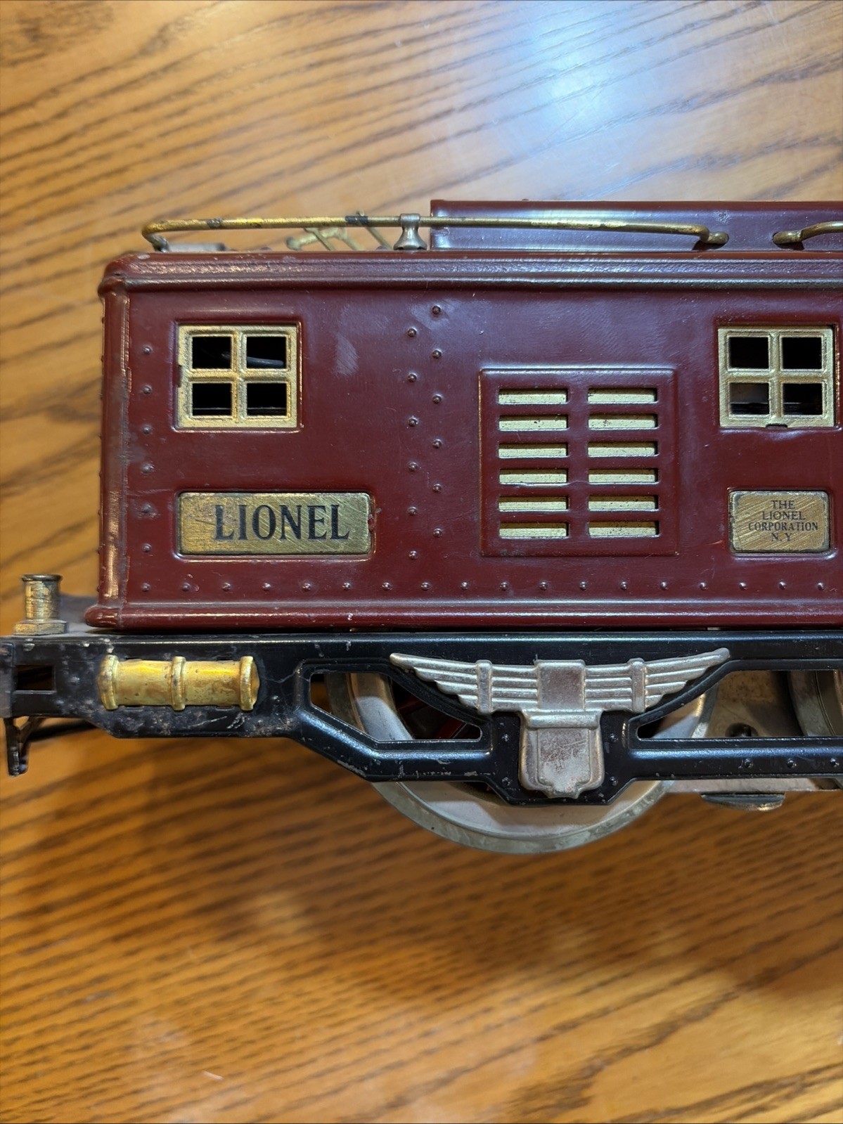 Lionel Prewar #8 Electric Locomotive Maroon Paint 1920,s UNTESTED