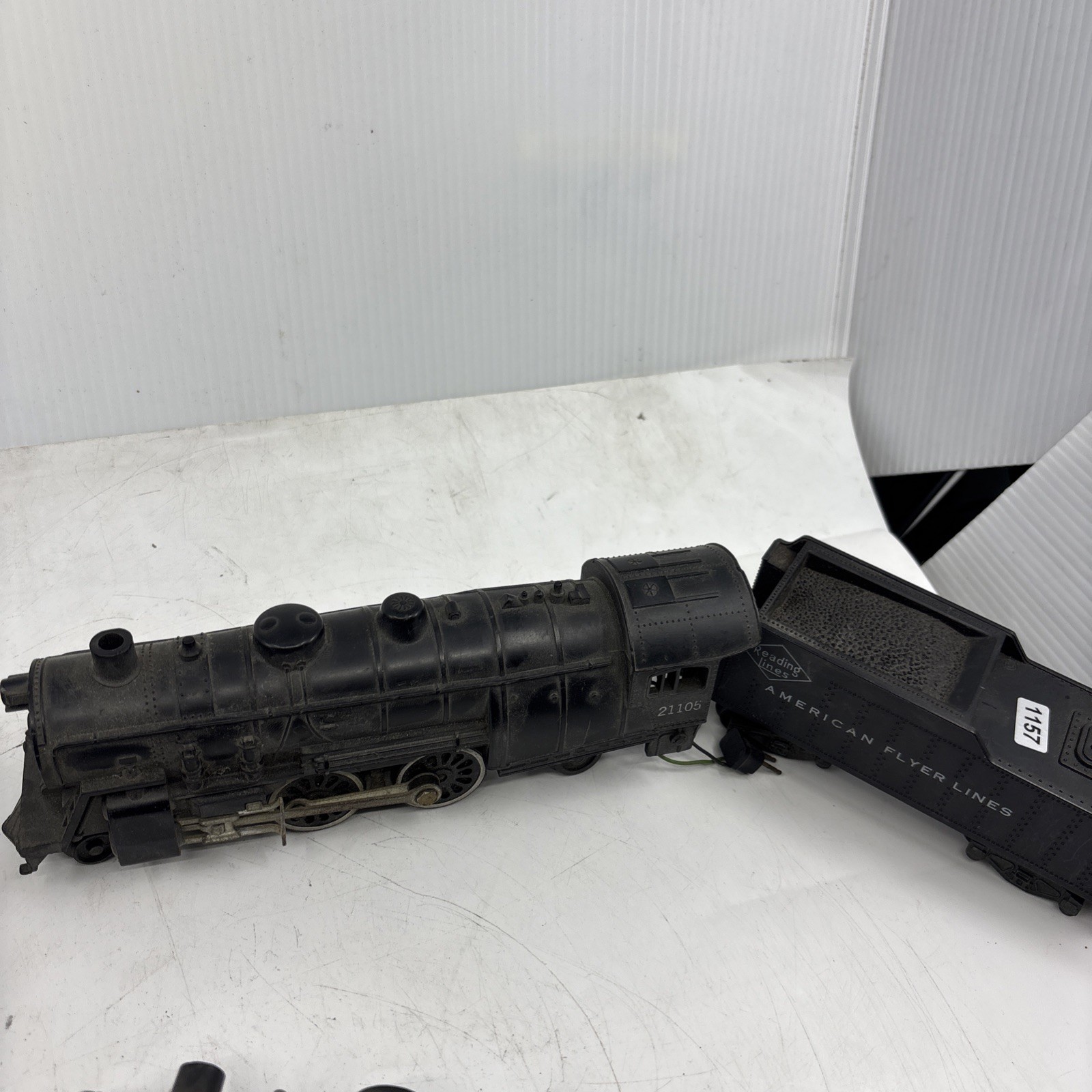 American Flyer S Ga. 21105 4-4-2 Locomotive & Reading Lines Tender Runs