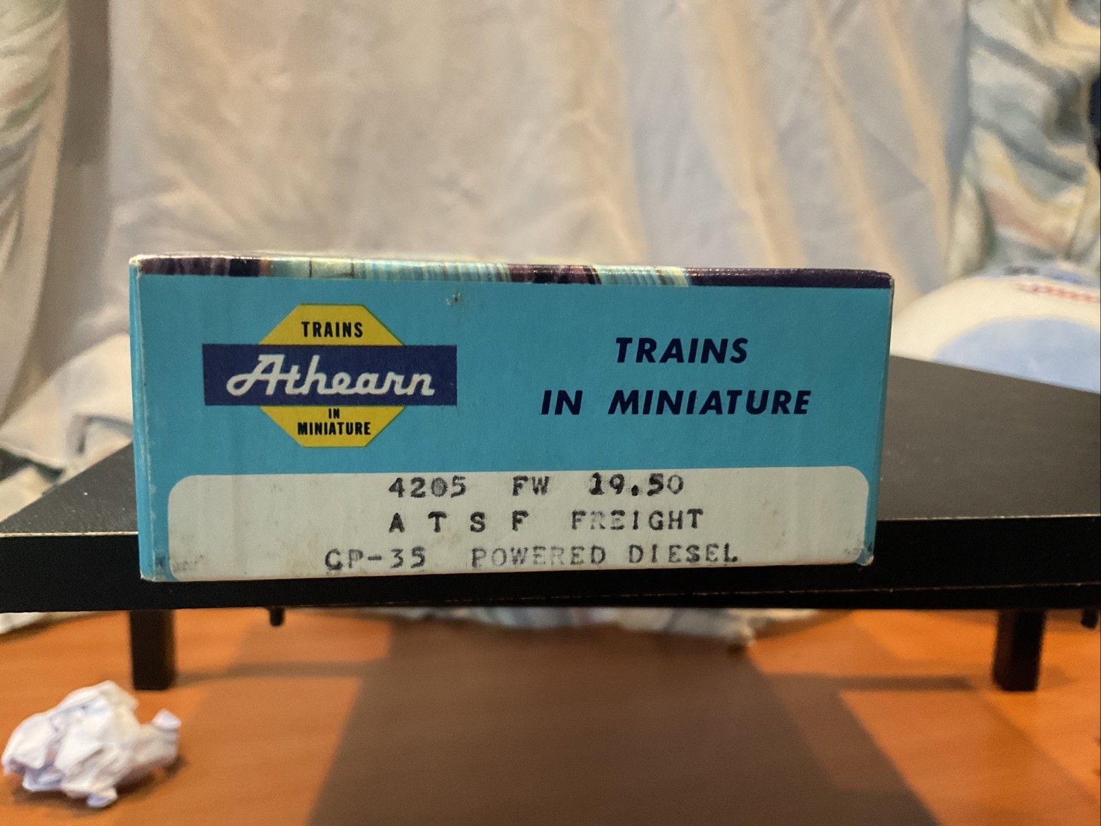 Tested HO Scale Athearn GP-35 1347 Diesel Locomotive, Santa Fe, Blue, #4205 VTG
