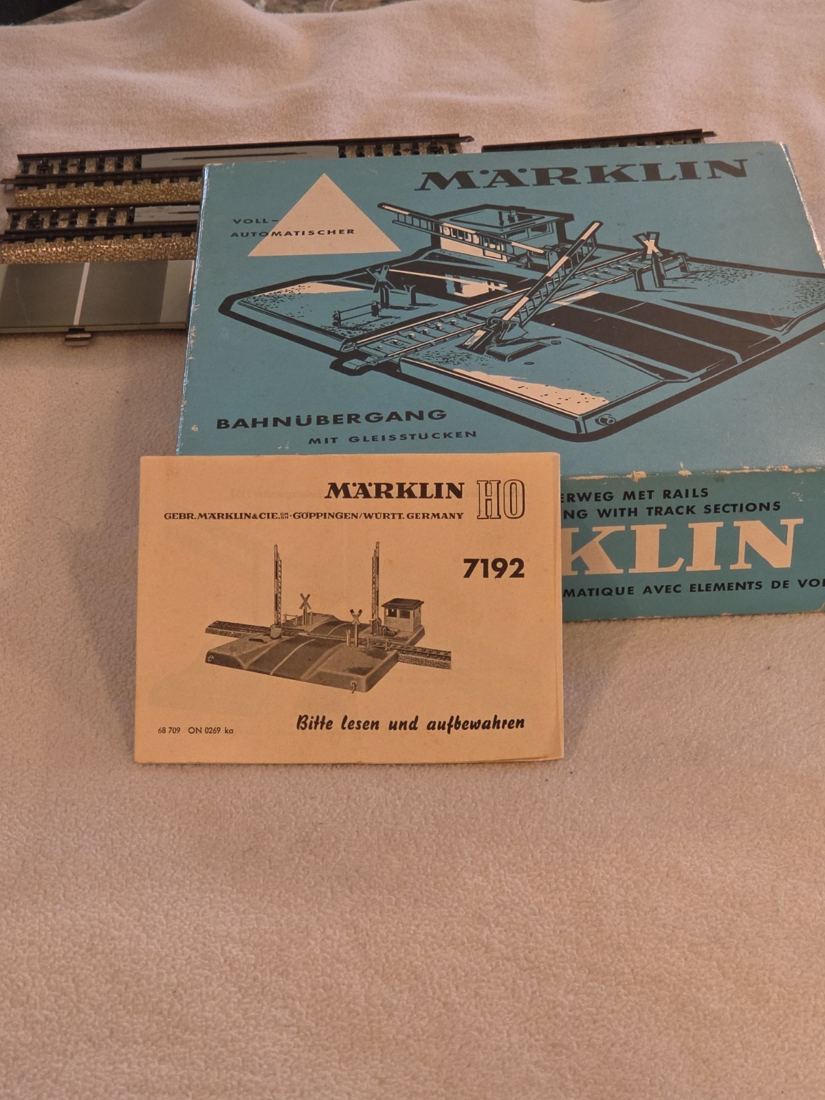 Marklin HO Scale 7192 Germany Railroad Crossing with Box & Manual