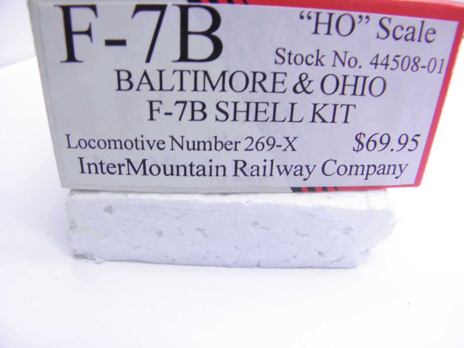 INTER MOUNTAIN – F-7B LOCOMOTIVE SHELL KIT BALTIMORE & OHIO #269- X HO SCALE KIT