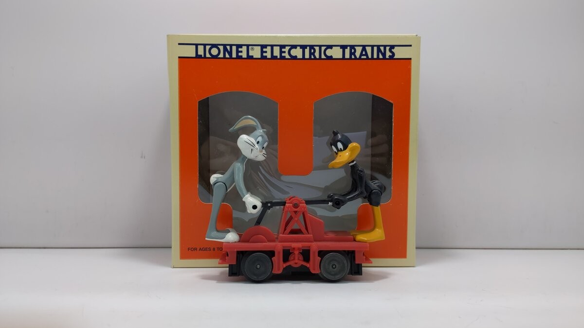 Lionel 6-18416 O Gauge Bugs Bunny & Daffy Duck Operating Handcar EX/Box