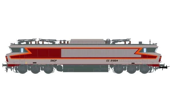 Jouef HJ2422 CC 21004 Grand Confort Livery Inox/Red/Orange, Sncf