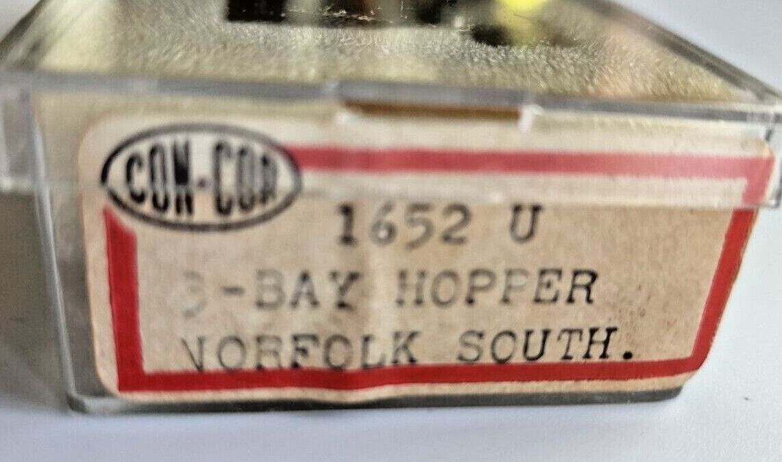 Con-Cor Norfolk Southern 3-Bay Hopper Car N Scale 1652 U U105-31