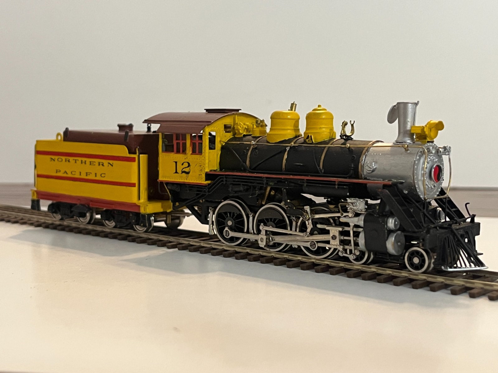 New, Ho brass, Fujiyama, PFM, A&LM 4-6-0. Painted as NP Northern Pacific #12