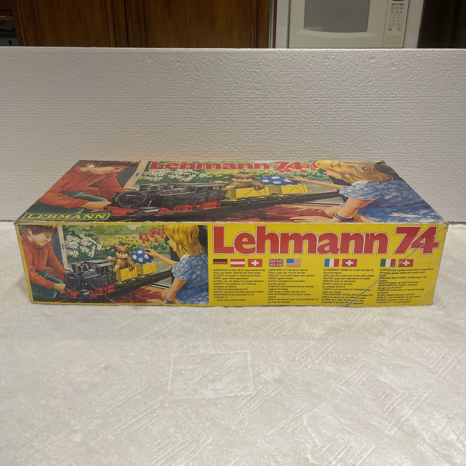 VINTAGE LEHMANN 74 LGB TRAIN SET LOCOMOTIVE TRACK ORIGINAL BOX