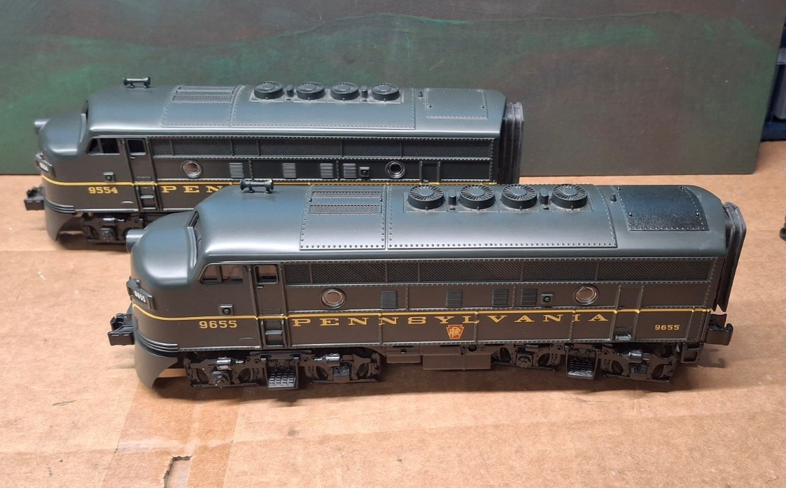 MTH RAIL KING PENNSYLVANIA F-3 AA DIESEL SET 3V PROTO SOUND 2 #30-2021-1