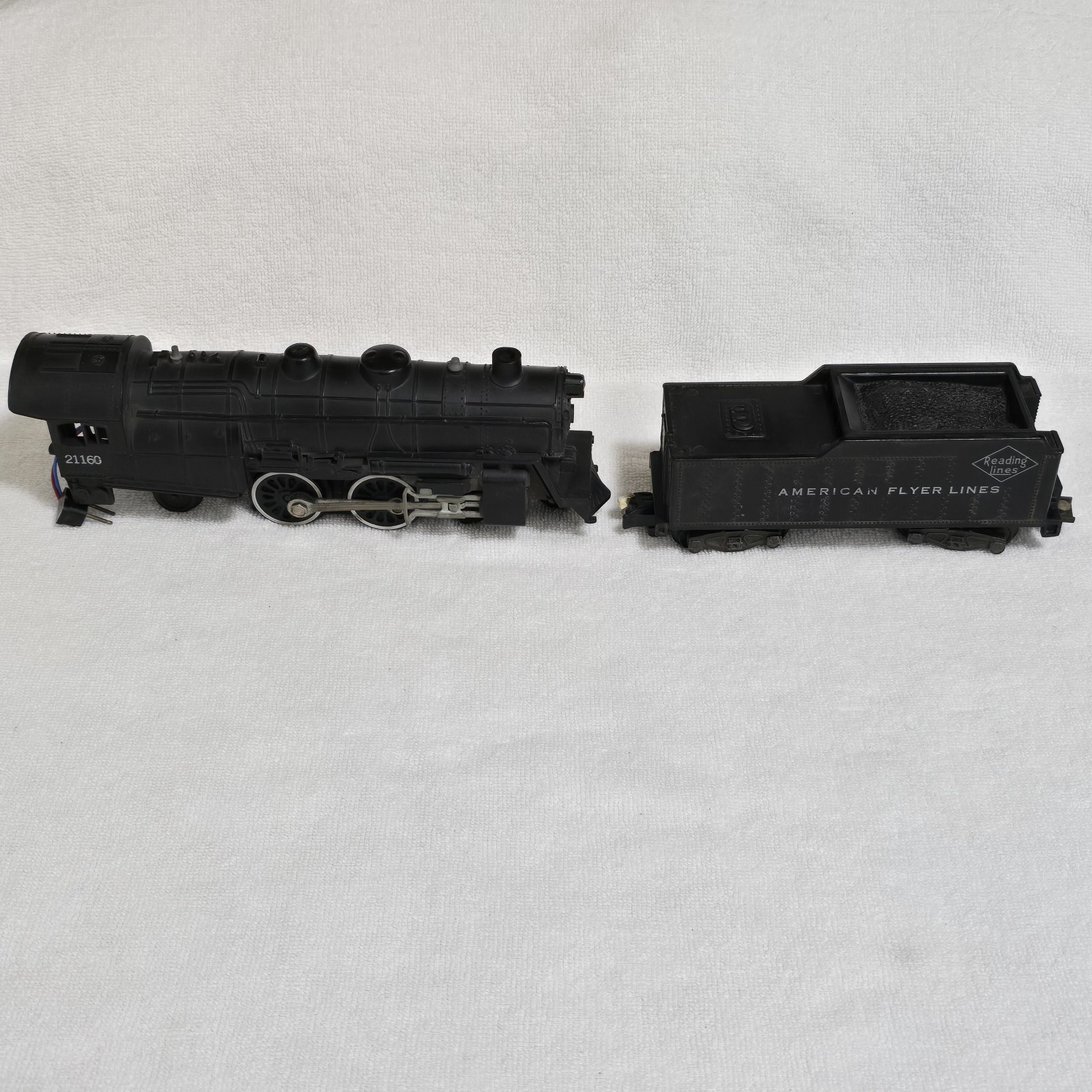Vintage American Flyer #21160 S Gauge 4-4-2 LOCO + Tender Reading Lines 1950s