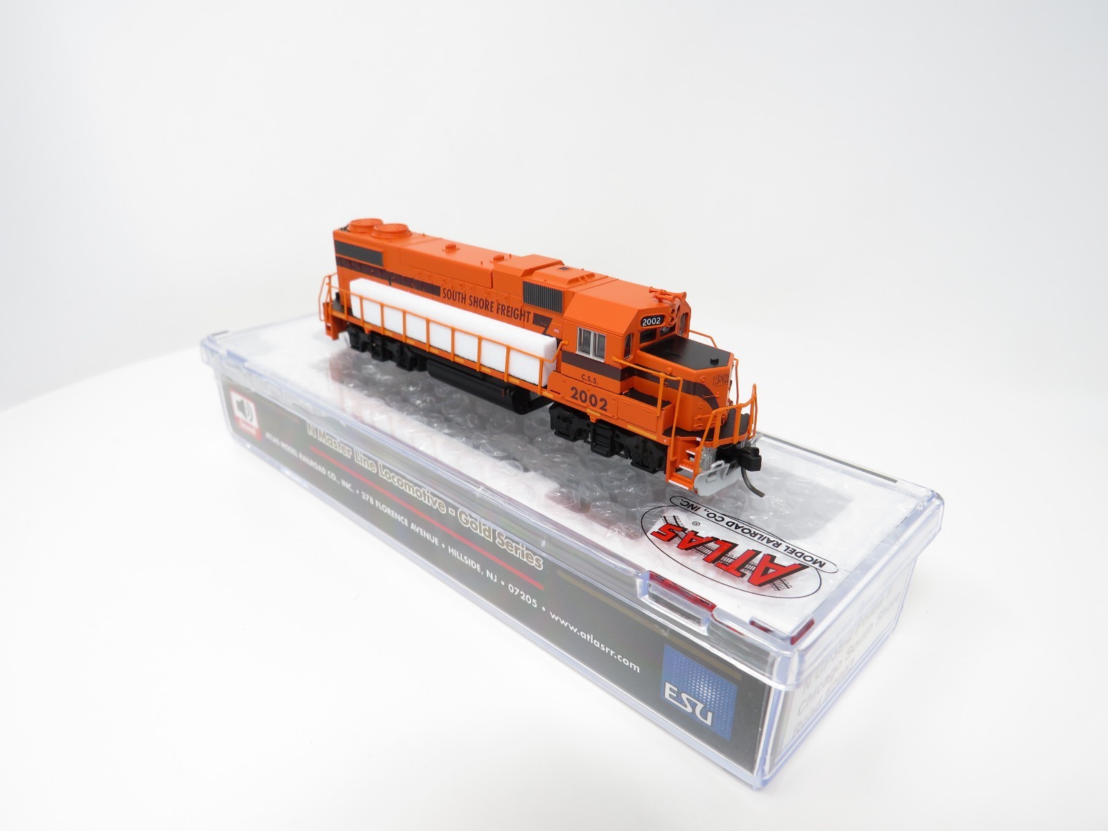 Atlas N 40004837 DCC ESU LokSound South Shore Freight EMD GP38-2 Phase II Diesel