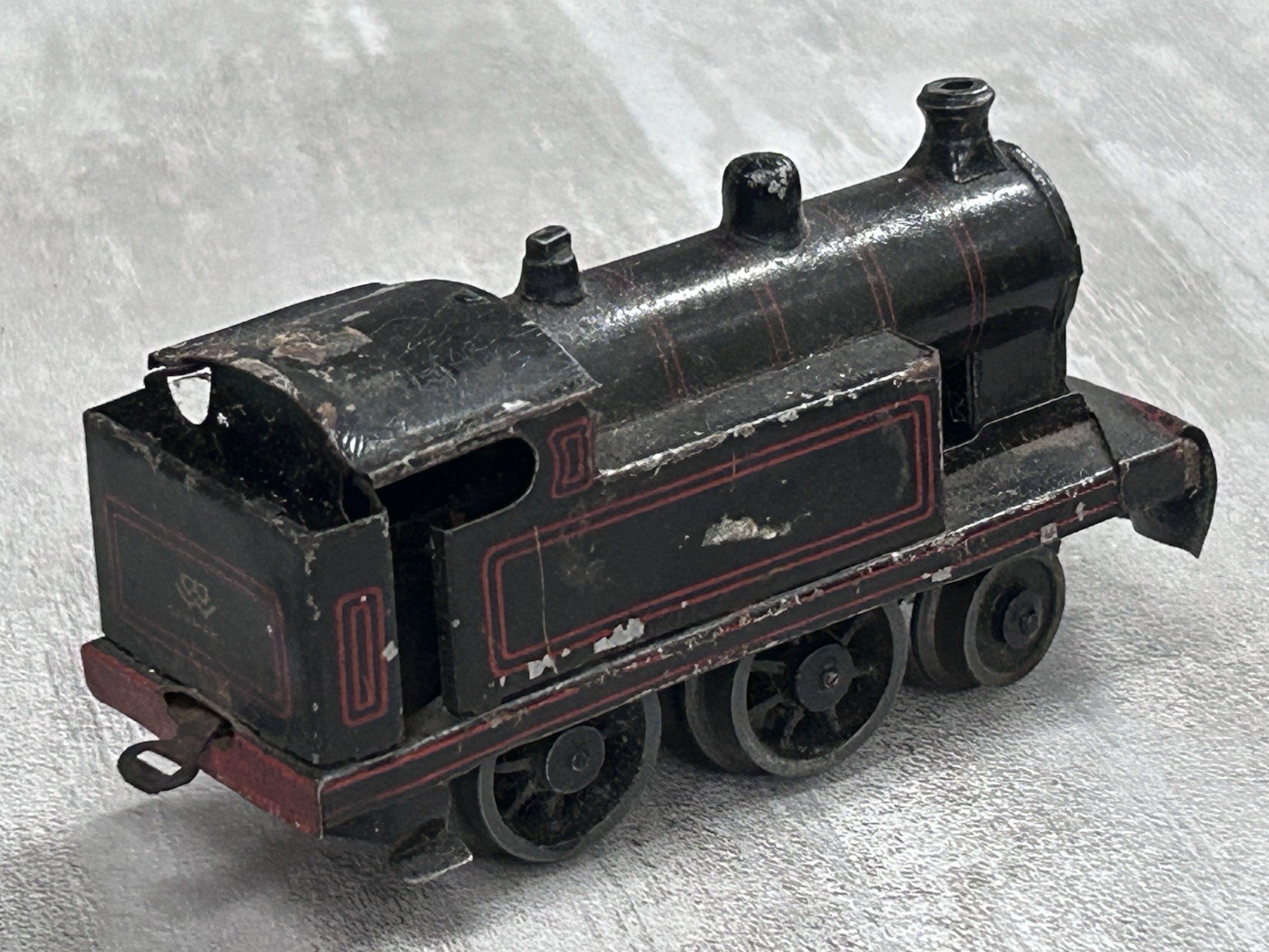 Vintage Bing Railway Clockwork Locomotive Model Toy Train No Key Un-Tested